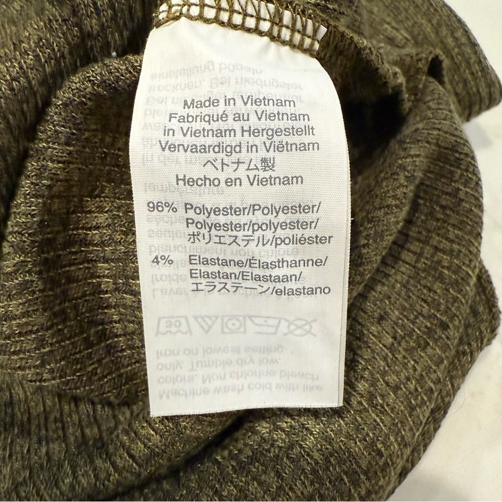 Madewell Ribbed Pocket Tee Midi Dress Women’s Small Kale/Olive Green Side Slits - Picture 9 of 14